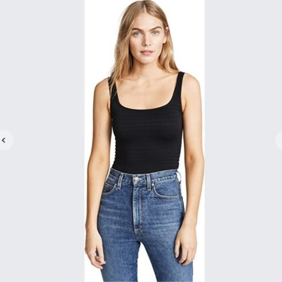 Free People Tops - Free People Intimately Square One Seamless Cami Black Sz XS/SMALL NWT